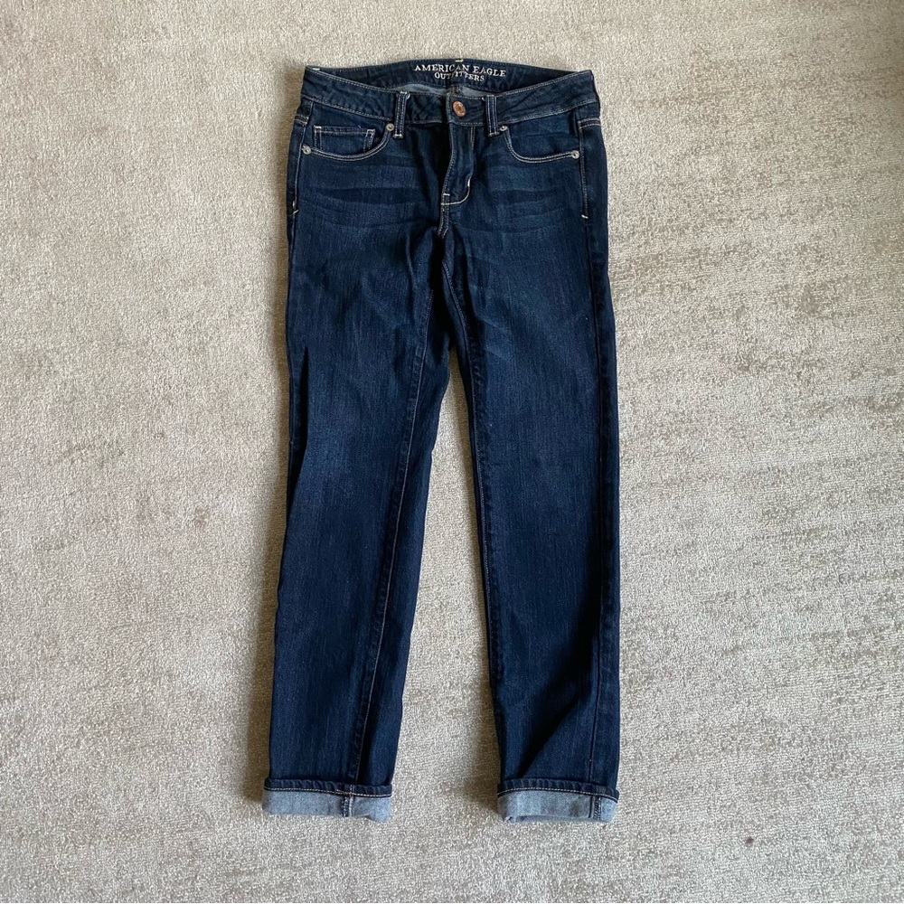 American Eagle Outfitters Women's Dark Wash Jeans, Size 2